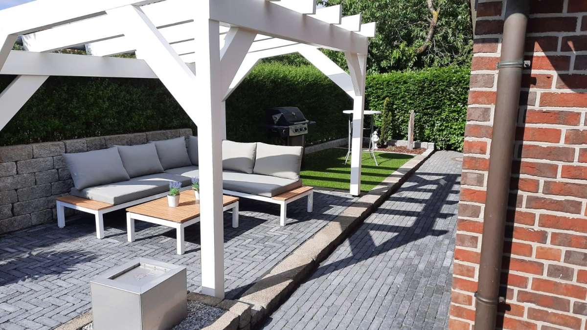 Pflastersteine Ambientebild Riemchenpflaster Corda Antik Anthrazit