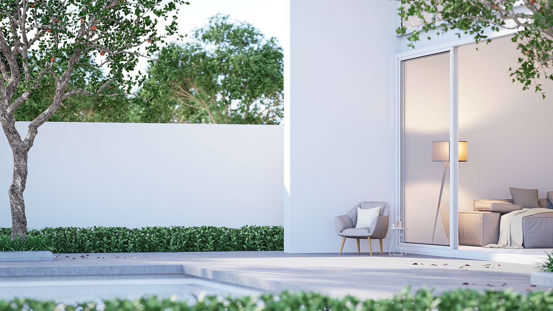 Ambientebild Terrase mit M&ouml;beln