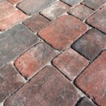 Antik Pflaster Duo Antik Pflastersteine Rot-Schwarz Detailbild