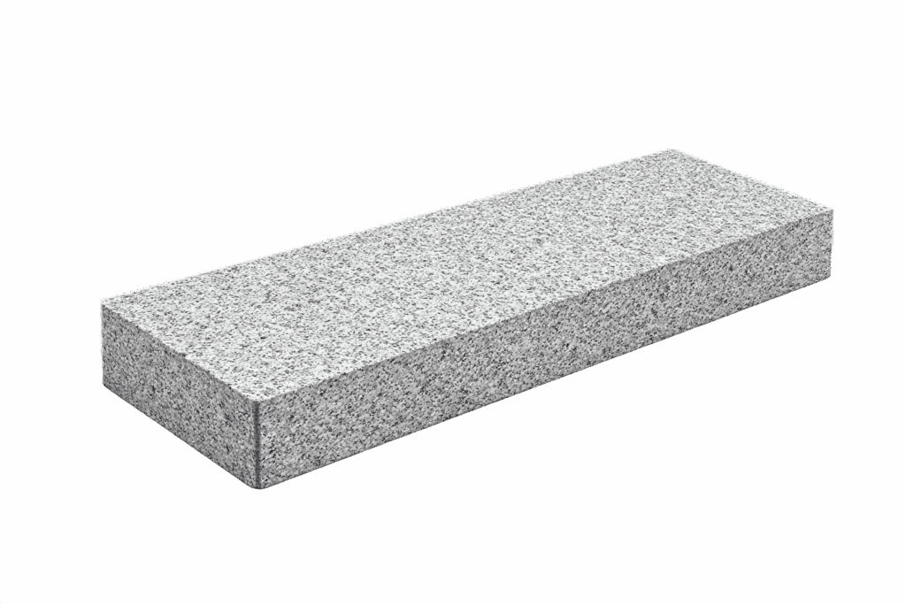 Blockstufe-Feingestrahlt-Granit-Grau-80-cm