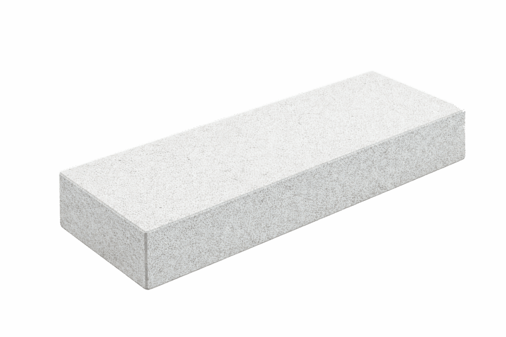 Blockstufe-Feingestrahlt-Granit-Weiß-80-cm