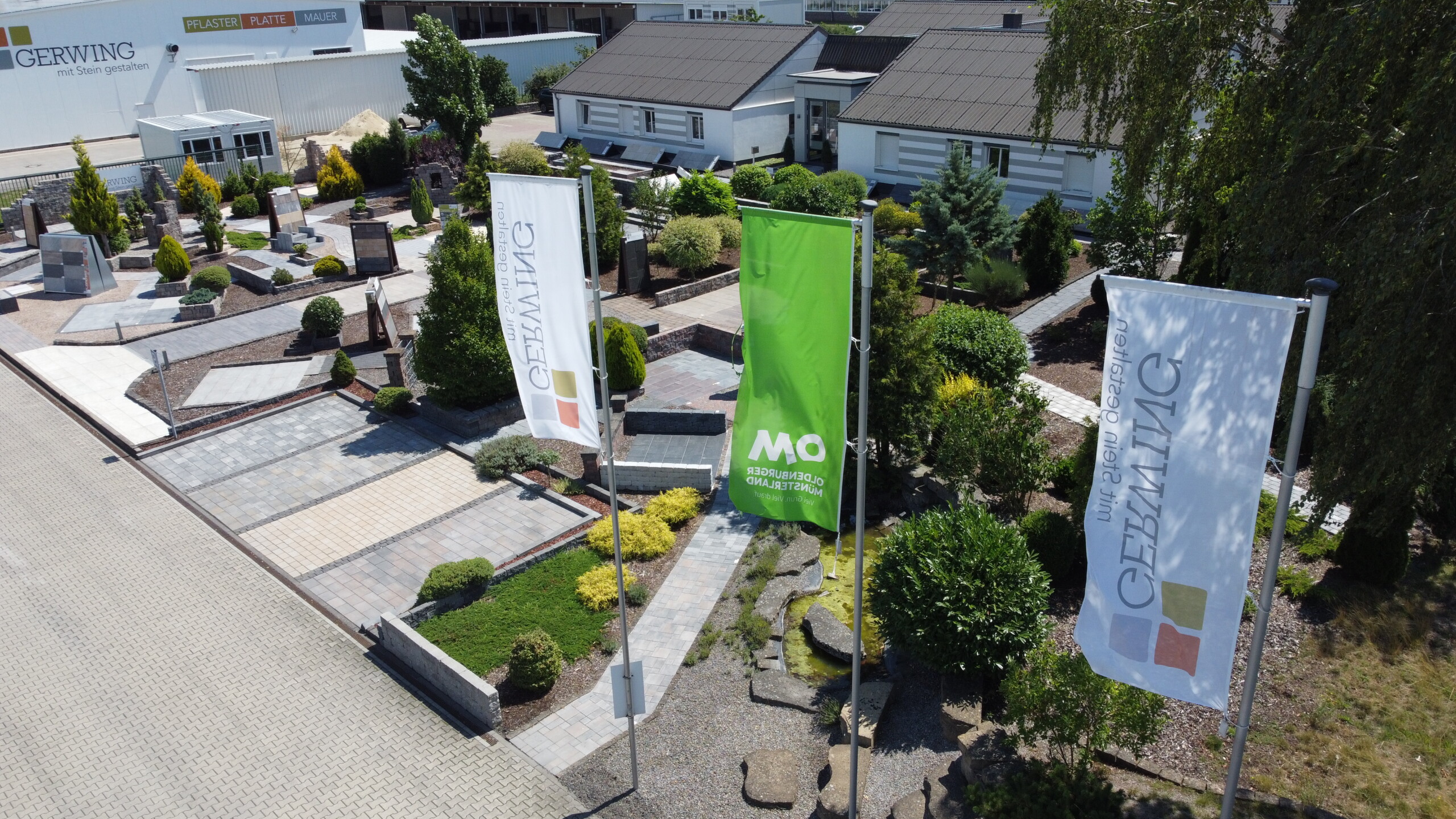 Drohnenaufnahme Ideengarten