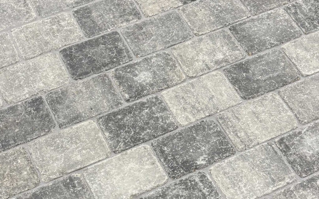 Pflastersteine Holdorfer Antik Weiss-Anthrazit