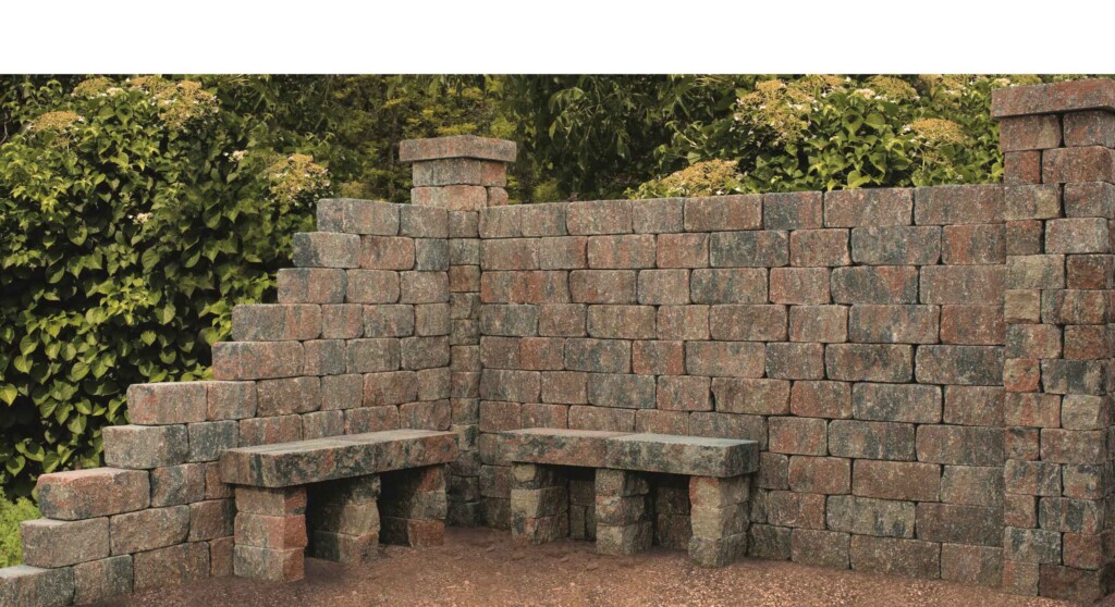 Mauersteine Gartenlounge Selva Sitzecke