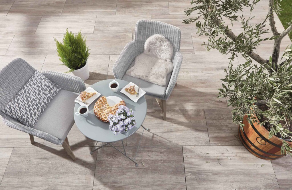 Verbundkeramik Concreto Madera Avana