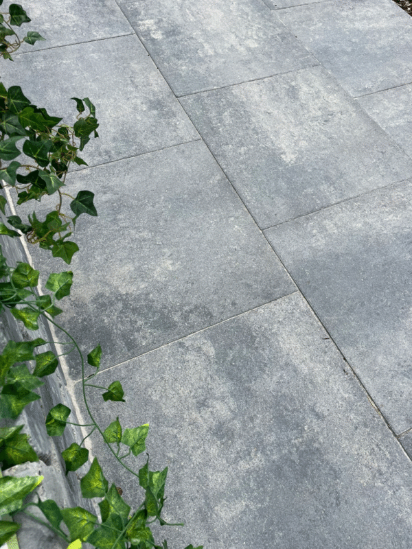 Terrassenplatte Gerlo Pur Light Grau-Schwarz