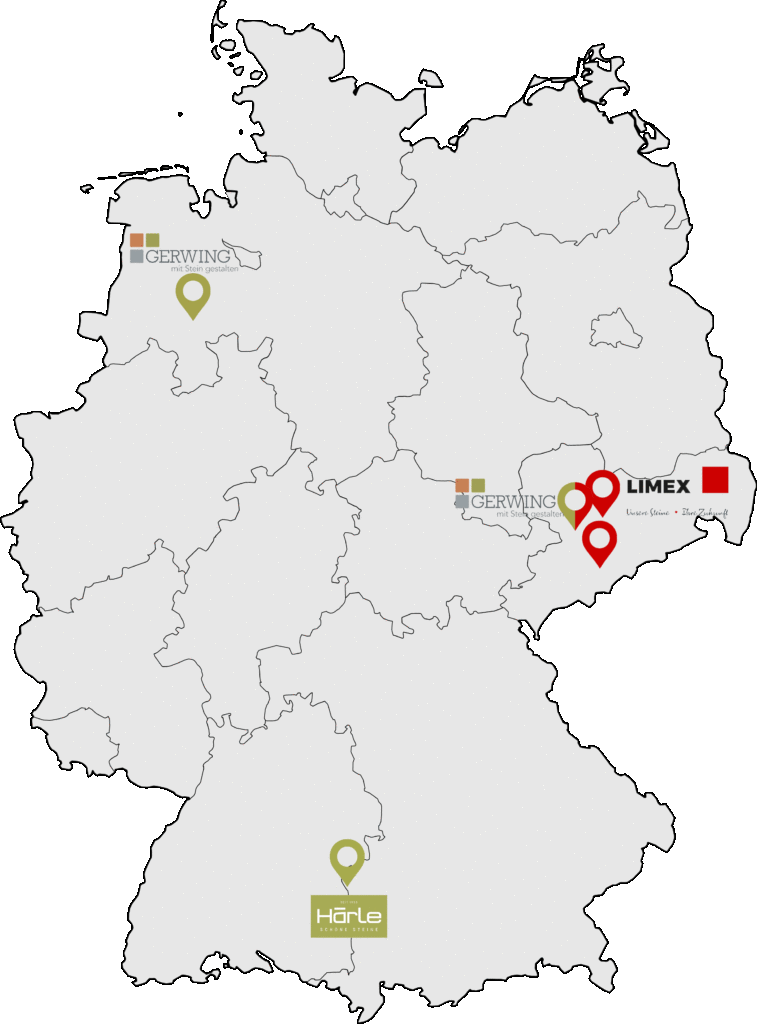 Gerwing Standorte in Deutschland mit Limex und H&auml;rle
