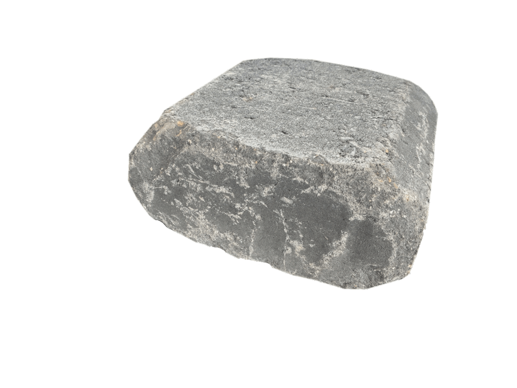 Mauersteine Uno Bruchstein Anthrazit Anthrazit Freisteller