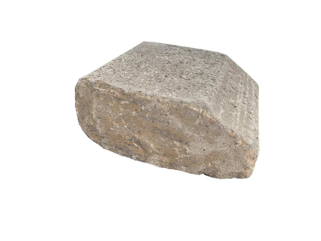 Mauersteine Uno Bruchstein Dolomit Anthrazit Freisteller