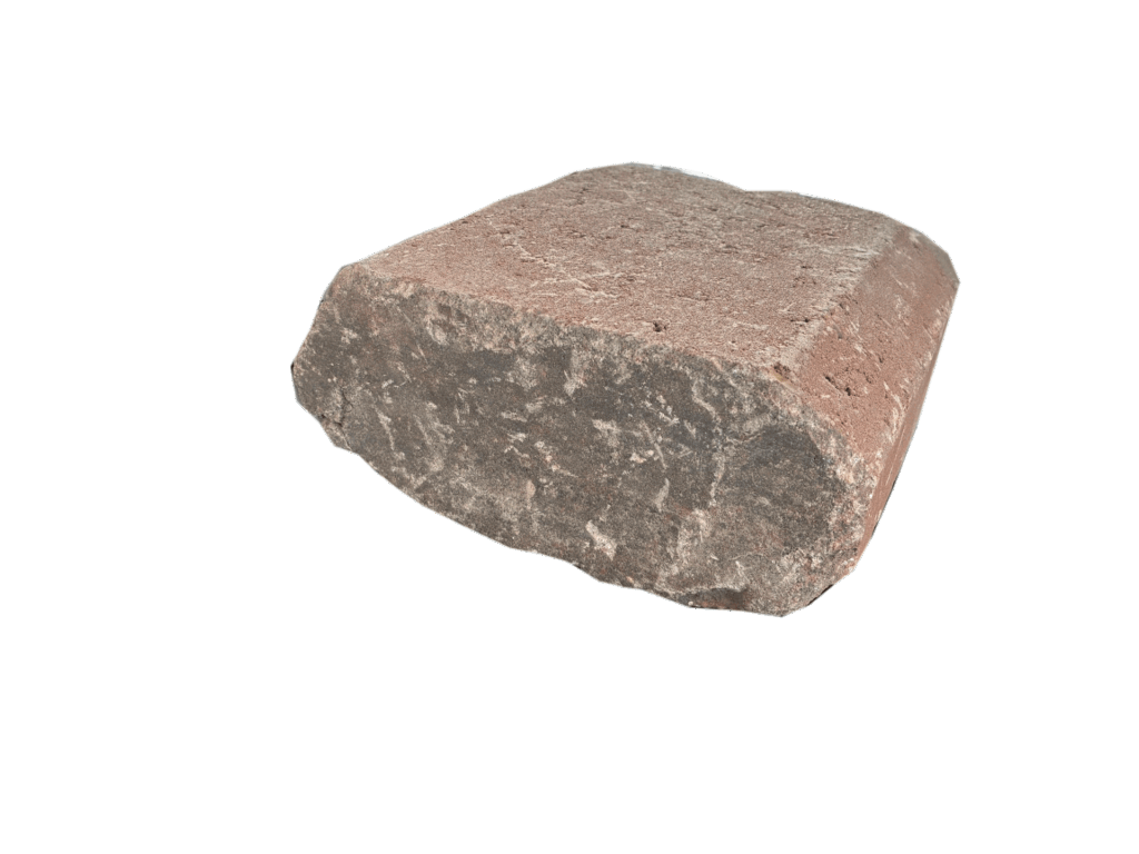 Mauersteine Uno Bruchstein Muschelkalk Anthrazit Freisteller