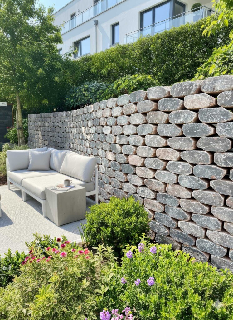 Mauersteine uno Bruchstein Muschelkalk