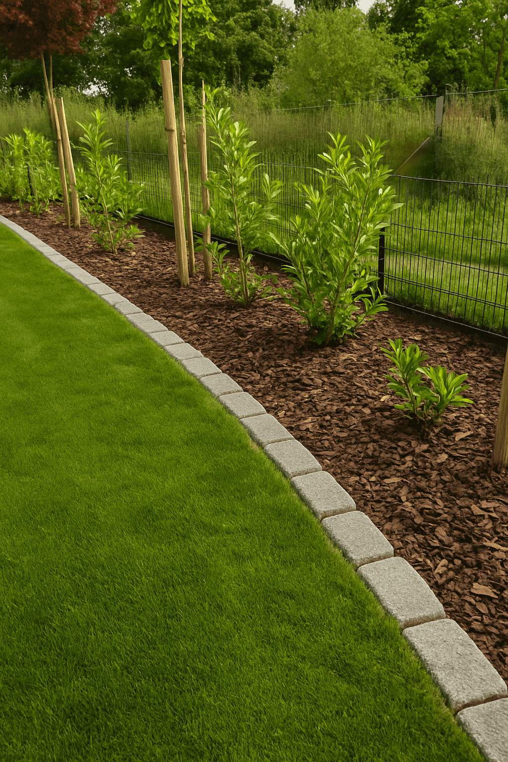 Ökopflaster OM Antik Pflastersteine als Bordstein