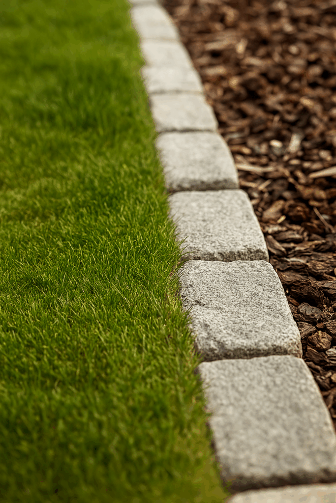 Ökopflaster OM Antik Pflastersteine als Bordsteinkante