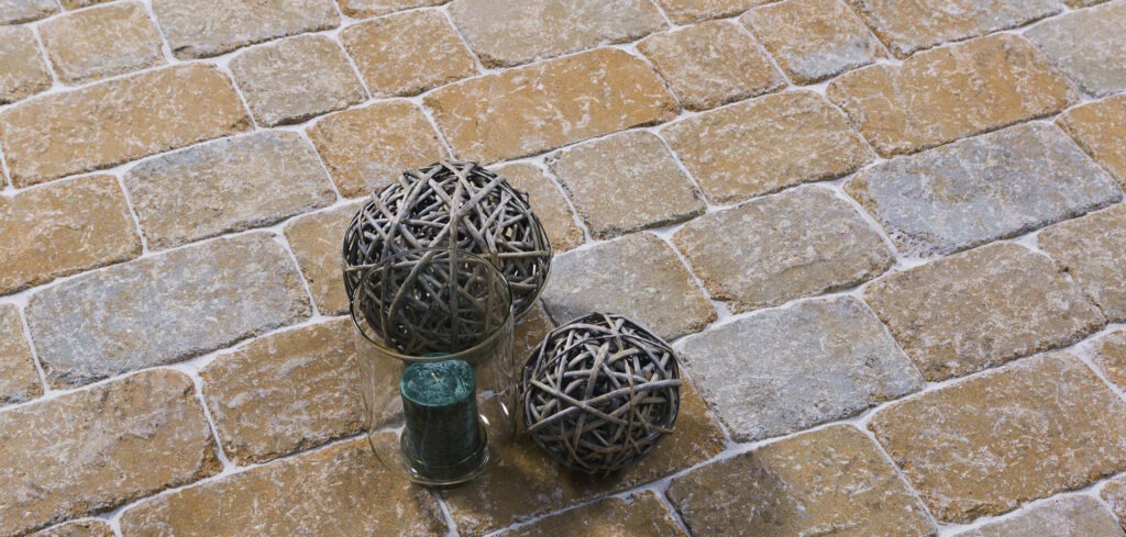 Pflastersteine Senolo Antik Beige Hell