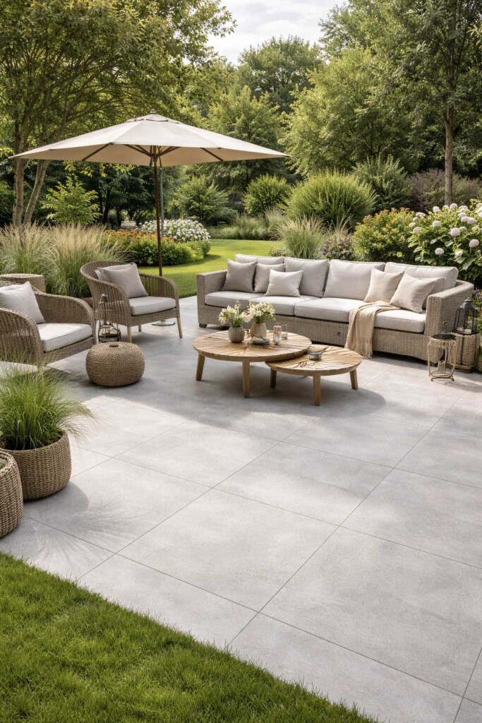 Terrassenplatten Concreto Schiefer Greige