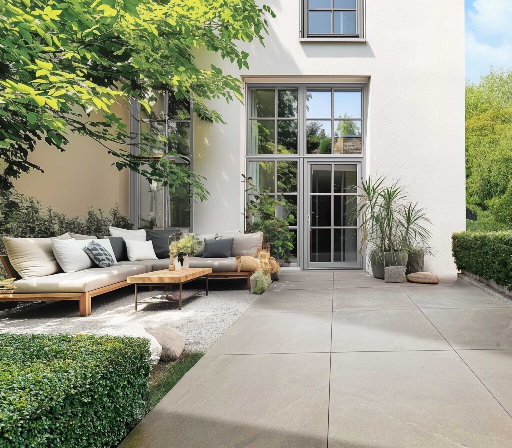 Terrassenplatten Concreto_90x90x4_schiefer greige