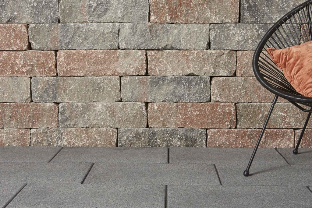 Terrassenplatten Gerlo Lager Anthrazit