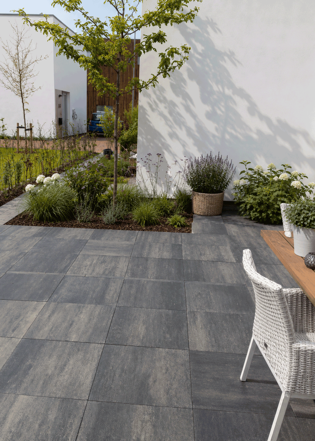 Terrassenplatten Gerlo Pur Dark Grey