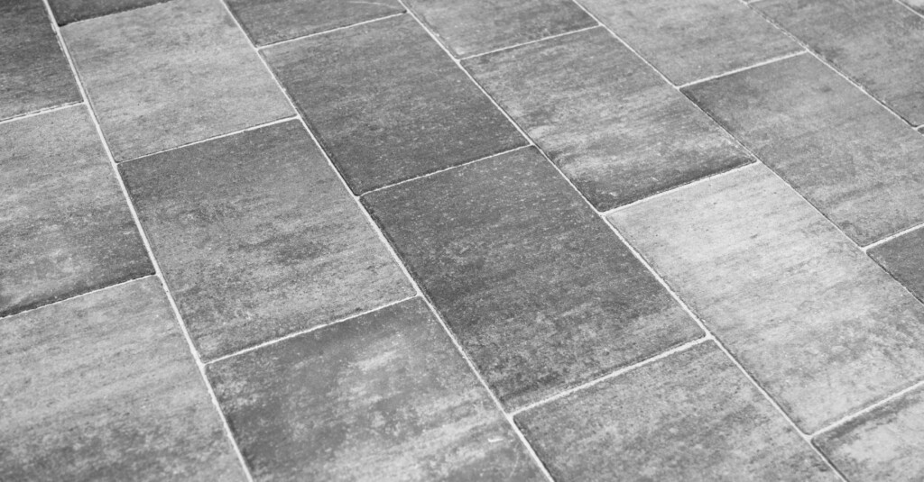 Pflastersteine Trendstone Weiß-Schwarz 30x20x6 cm