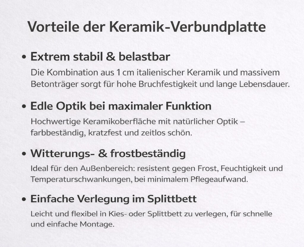 Vorteile Concreto Classic